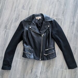 Philosophy Soft Faux Leather Moto Zip Jacket
